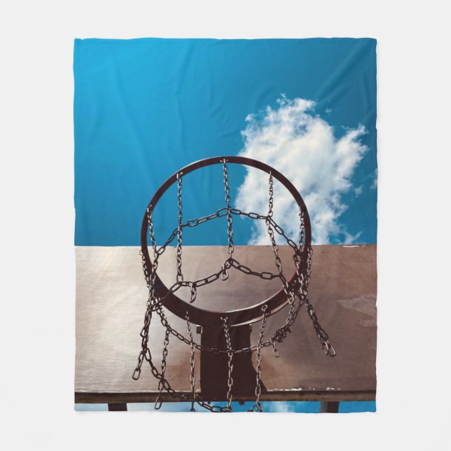 Awesome Basketball Fleece Blanket (Front)
