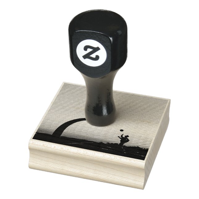 Awesome Basketball Hoop Rubber Stamp (Stamp)