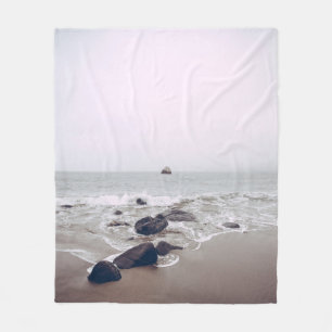 Awesome Beach View Fleece Blanket