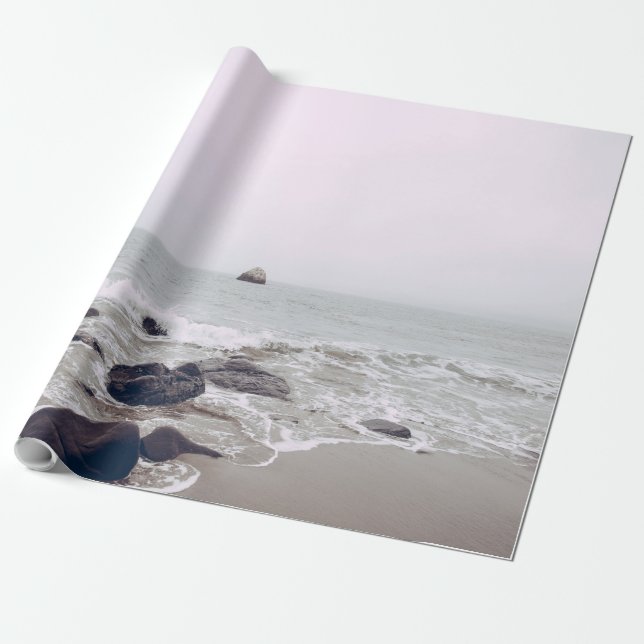 Awesome Beach View Wrapping Paper (Unrolled)