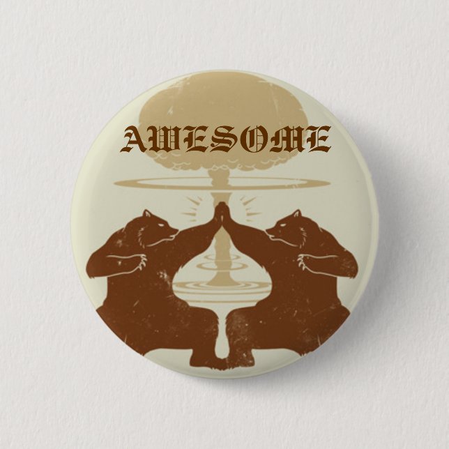 Awesome bear button (Front)