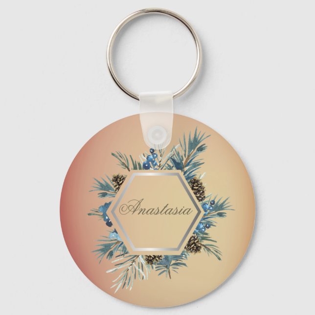 Awesome Beautiful Cool With Your Name  Keychain (Front)