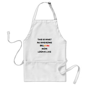 awesome belgian mom coffee mug standard apron