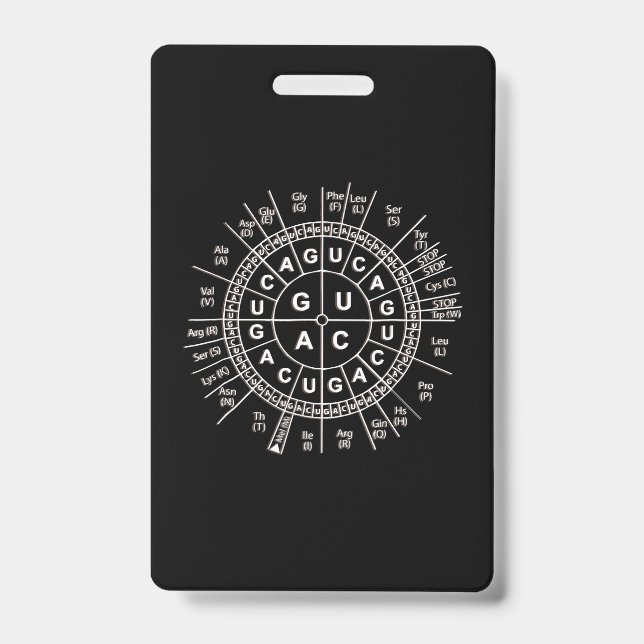awesome biology genetic code sun  science humor badge (Front)