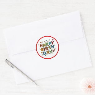 Awesome Birthday  Classic Round Sticker