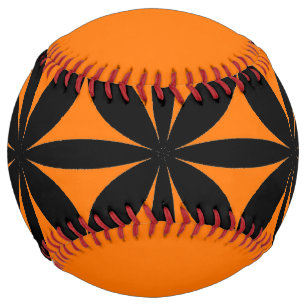 Awesome Black and Orange Modern / Retro Print  Softball