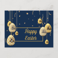 Awesome Blue and Golden Easter Eggs