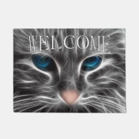 Awesome Blue Eyed Cat Face