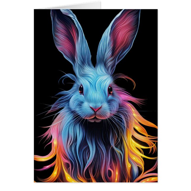 Awesome Blue Rabbit on Fire  (Front)