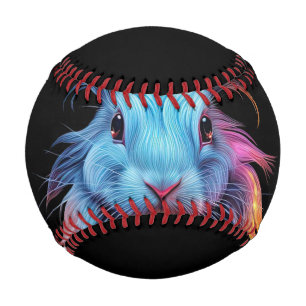 Awesome Blue Rabbit on Fire  Baseball