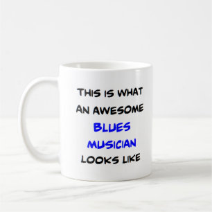 awesome blues musician coffee mug