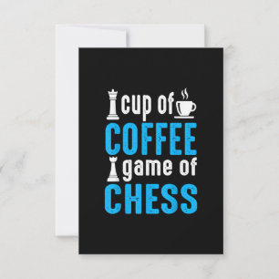 Awesome Board Game - Cup Of Coffee Game Of Chess RSVP Card