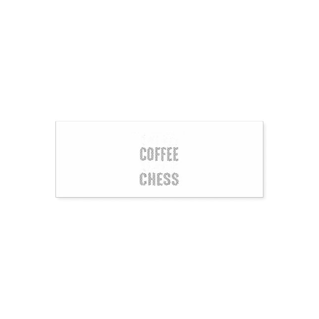 Awesome Board Game - Cup Of Coffee Game Of Chess Self-inking Stamp (Design)