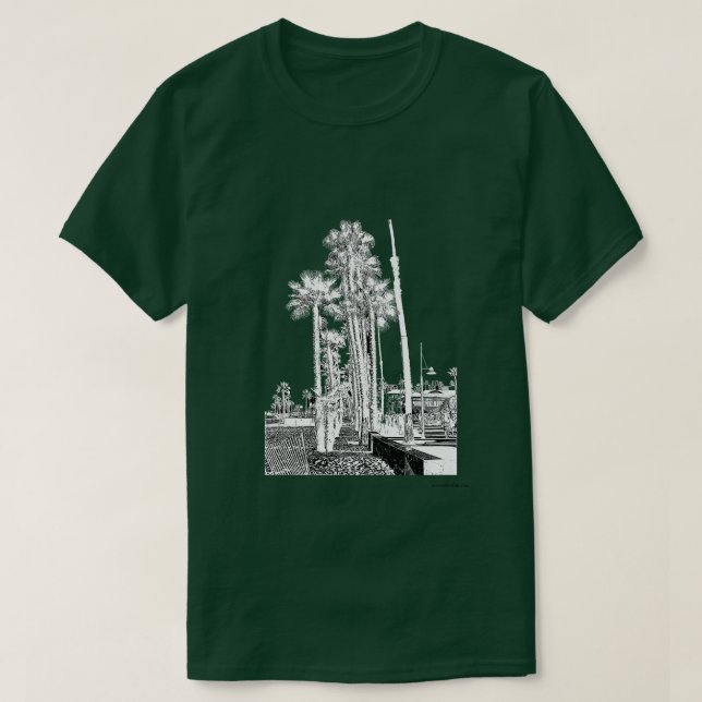 Awesome Boardwalk Palms T-Shirt (Design Front)