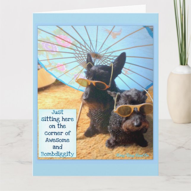 Awesome & Bombdiggity Card (Front)