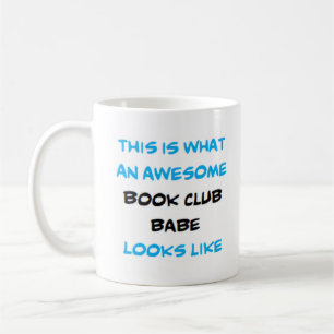 awesome book club babe coffee mug