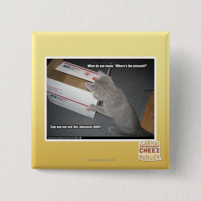 Awesome Box 2 Inch Square Button (Front)