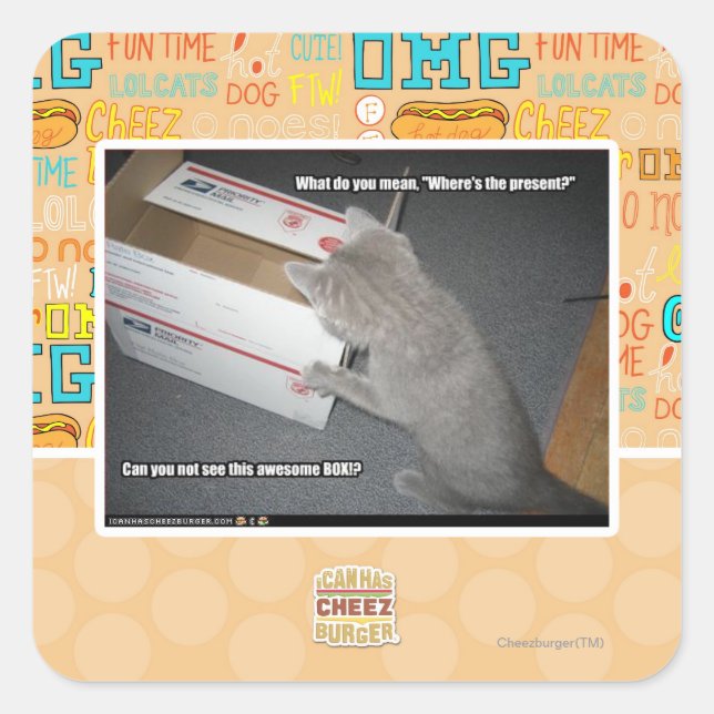 Awesome Box Square Sticker (Front)