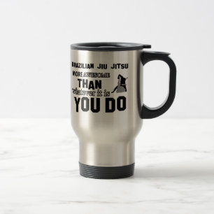 Awesome brazilian jiu jitsu design travel mug