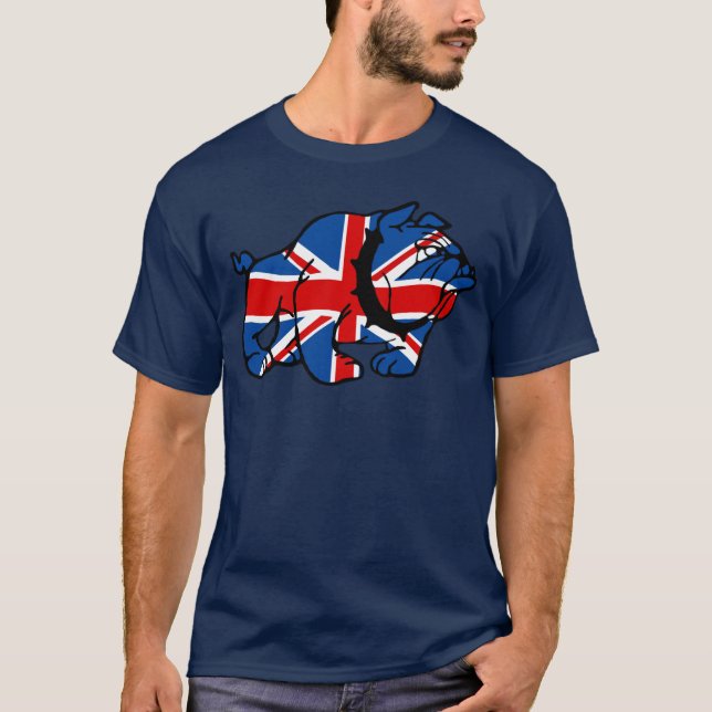 Awesome British Bulldog T-Shirt (Front)