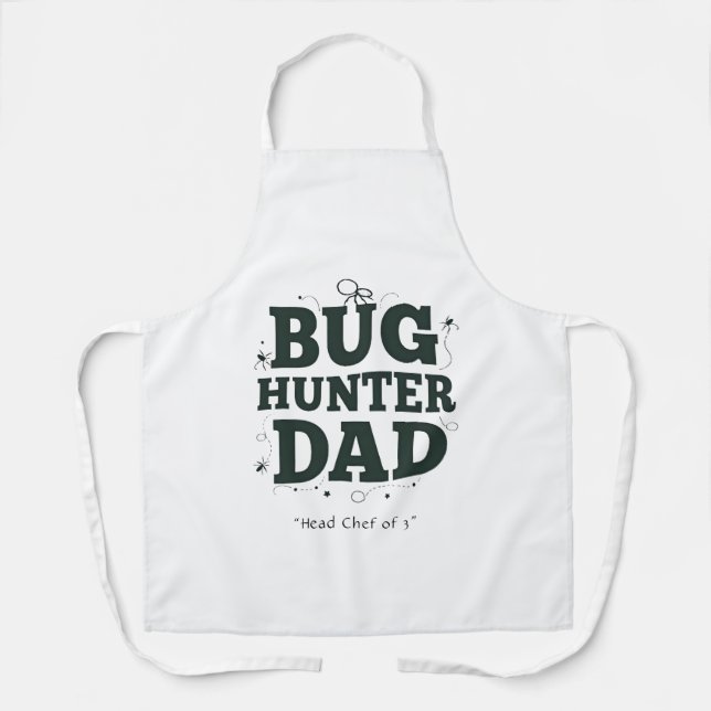 Awesome Bug Hunter Dad Apron Kitchenware Dad Gift (Front)
