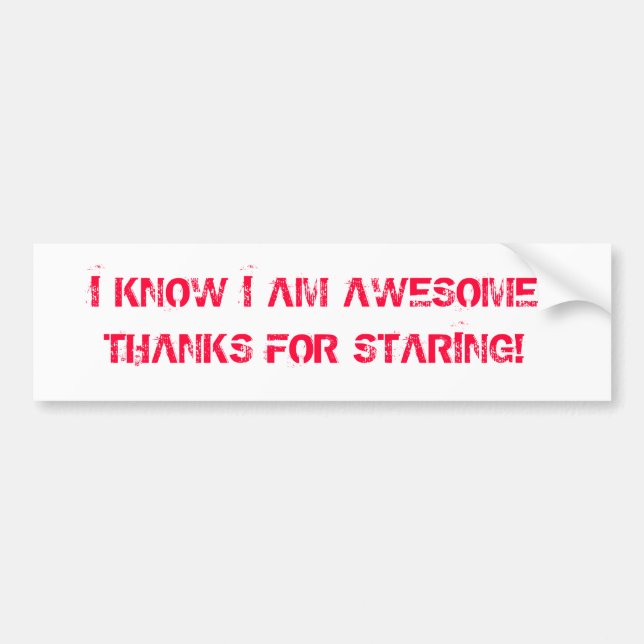 AWESOME BUMPER STICKER (Front)