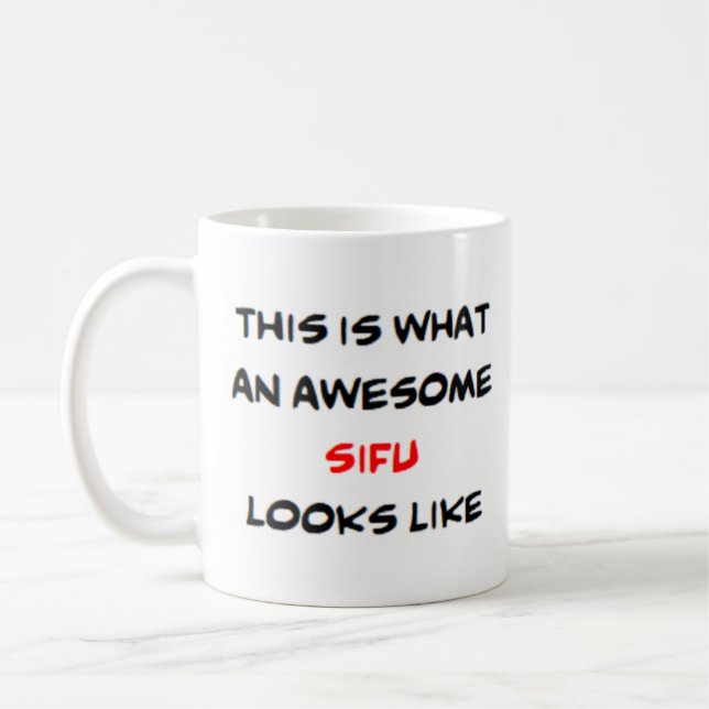 awesome cantonese chinese teacher sifu coffee mug (Left)