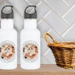 Awesome Cat Mom Since 20XX Classic Simple Photo 532 Ml Water Bottle<br><div class="desc">This simple and classic design is composed of serif typography and add a custom photo.</div>
