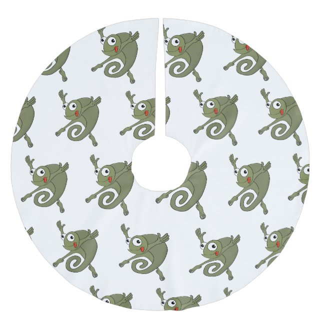 Awesome Chameleon Brushed Polyester Tree Skirt (Front)