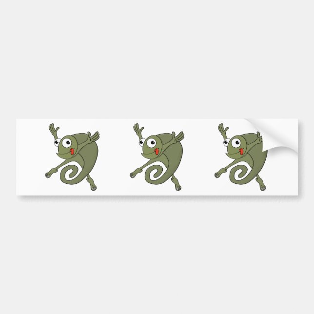 Awesome Chameleon Bumper Sticker (Front)