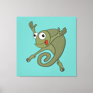 Awesome Chameleon Canvas Print