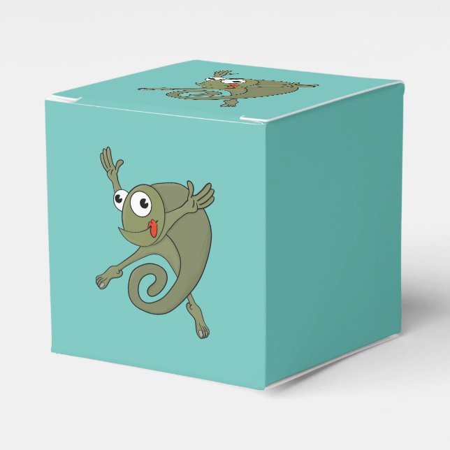 Awesome Chameleon Favor Box (Front Side)
