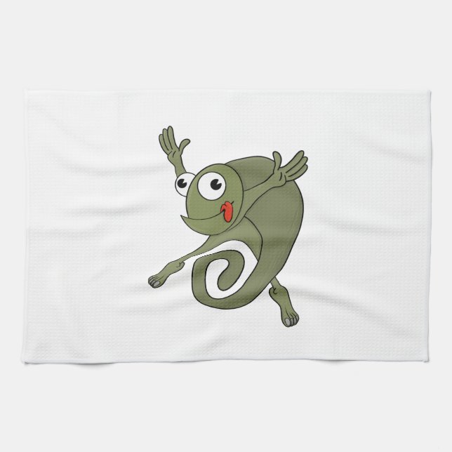 Awesome Chameleon Kitchen Towel (Horizontal)