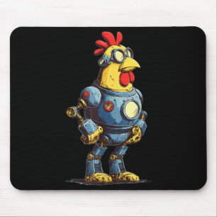 Awesome Chicken Robot For Future Animals Lovers  Mouse Pad