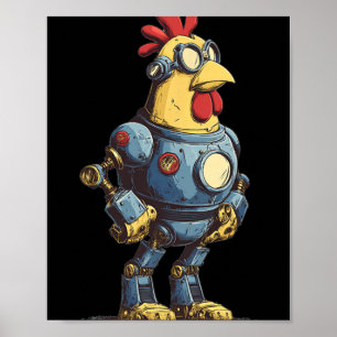 Awesome Chicken Robot For Future Animals Lovers  Poster
