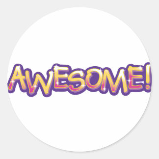 Awesome! Classic Round Sticker