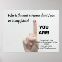 Awesome client  real estate marketing sell  postca