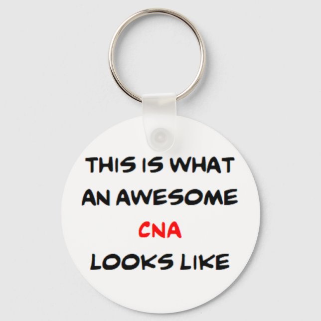 awesome cna coffee mug keychain (Front)