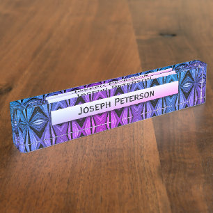 Awesome Colour Diamond Design Nameplate