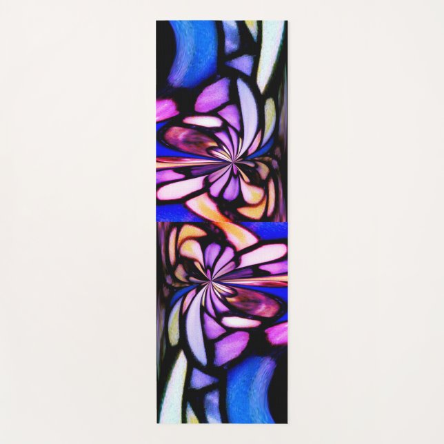 Awesome Colours Mosaic Inspired Yoga Mat (Front)