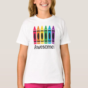Awesome Colours T-Shirt for Girls - Customize