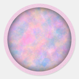 Awesome Combination of Pastel Colours Classic Round Sticker