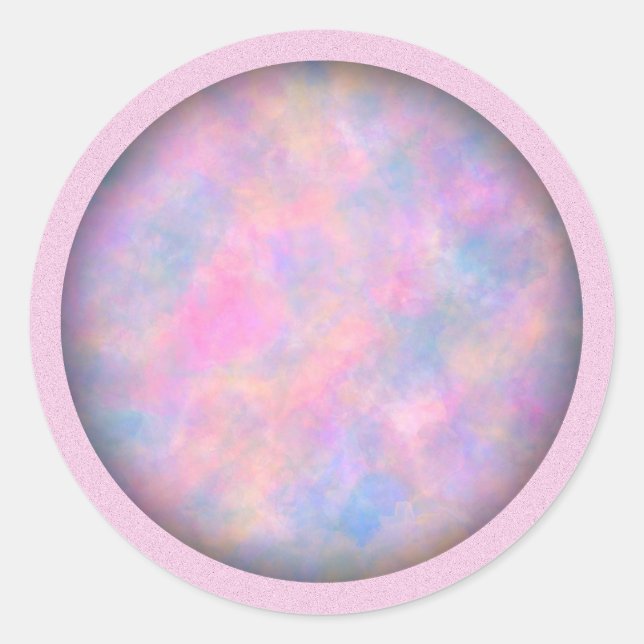 Awesome Combination of Pastel Colours  Classic Round Sticker (Front)