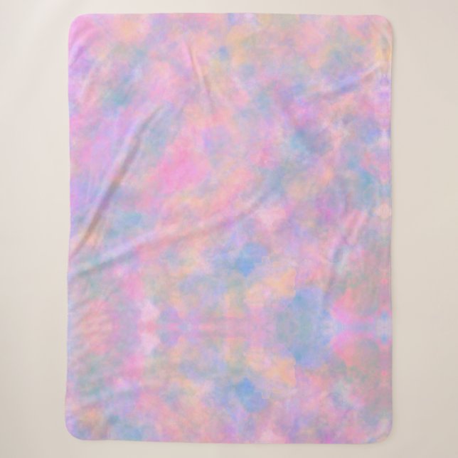 Awesome Combination of Pastel Colours  Sherpa Blanket (Front)