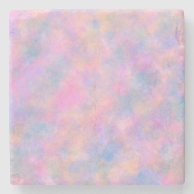 Awesome Combination of Pastel Colours  Stone Coaster (Front)