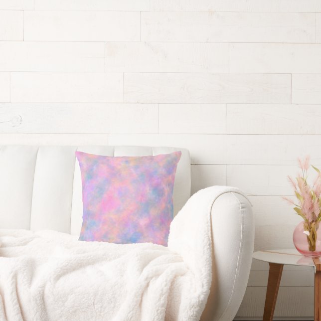 Awesome Combination of Pastel Colours  Throw Pillow (Couch)