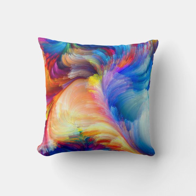 awesome cool abstract throw pillow (Front)