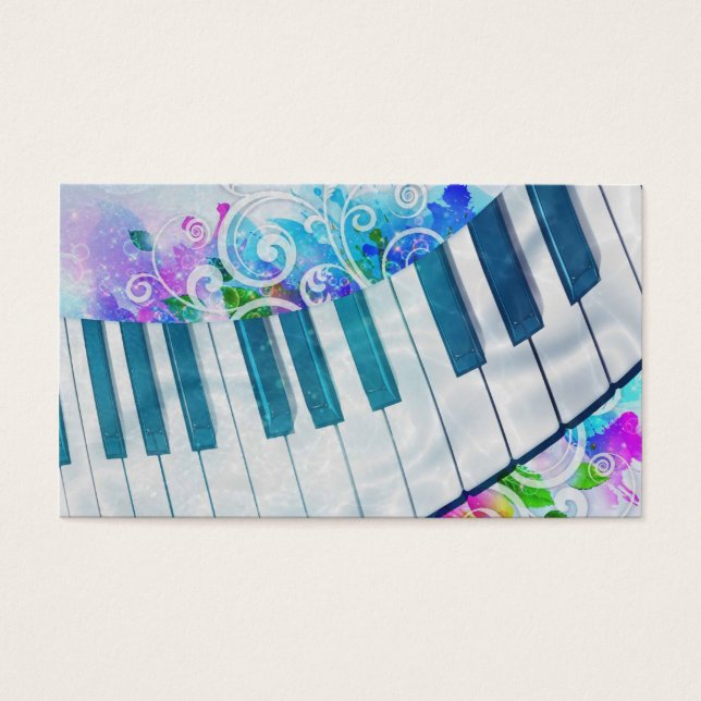 Awesome cool blue circular  piano light effect (Front)