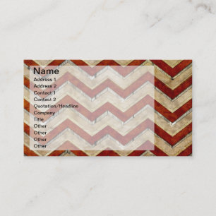 Awesome cool chevron zigzag pattern business card