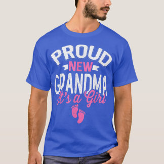 Awesome Cool Proud New Grandma It's A Girl Gender  T-Shirt